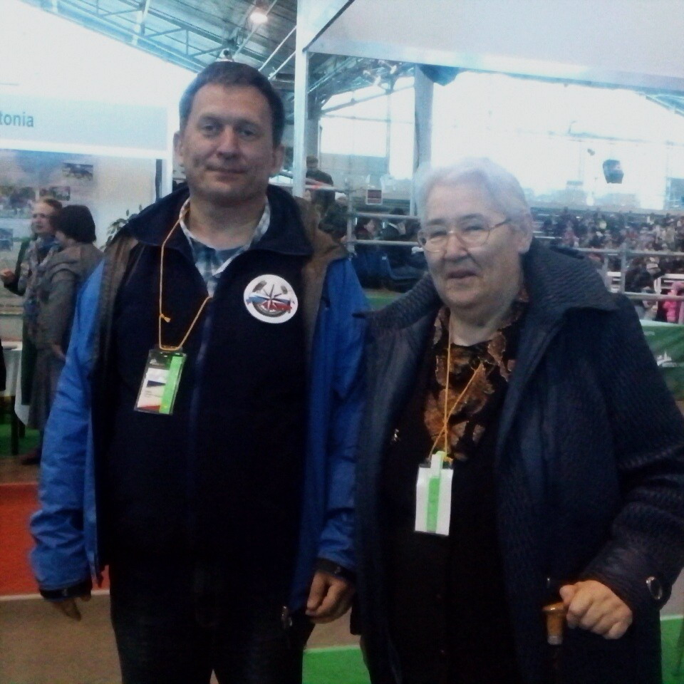Алла Михайловна Ползунова и Геннадий Сёмин после совместной встрече на выставке Иппосфера 2014